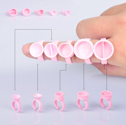Glue Ring /many shapes - 100 pieces/pack ,