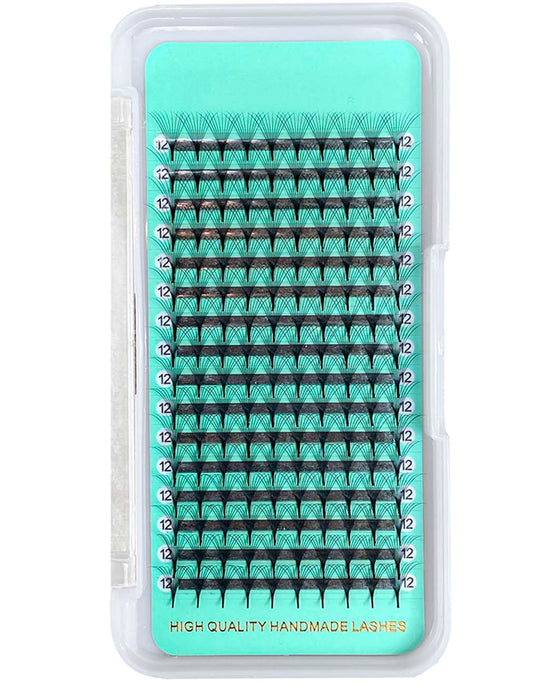 10D - 0.07mm Slim/Sharp Root Medium Stem Premade Fans 16 lines  160 fans NO-Logo 【Sale】