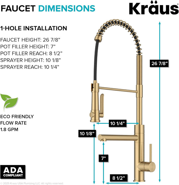 Artec Pro Commercial Pull-Down Faucet