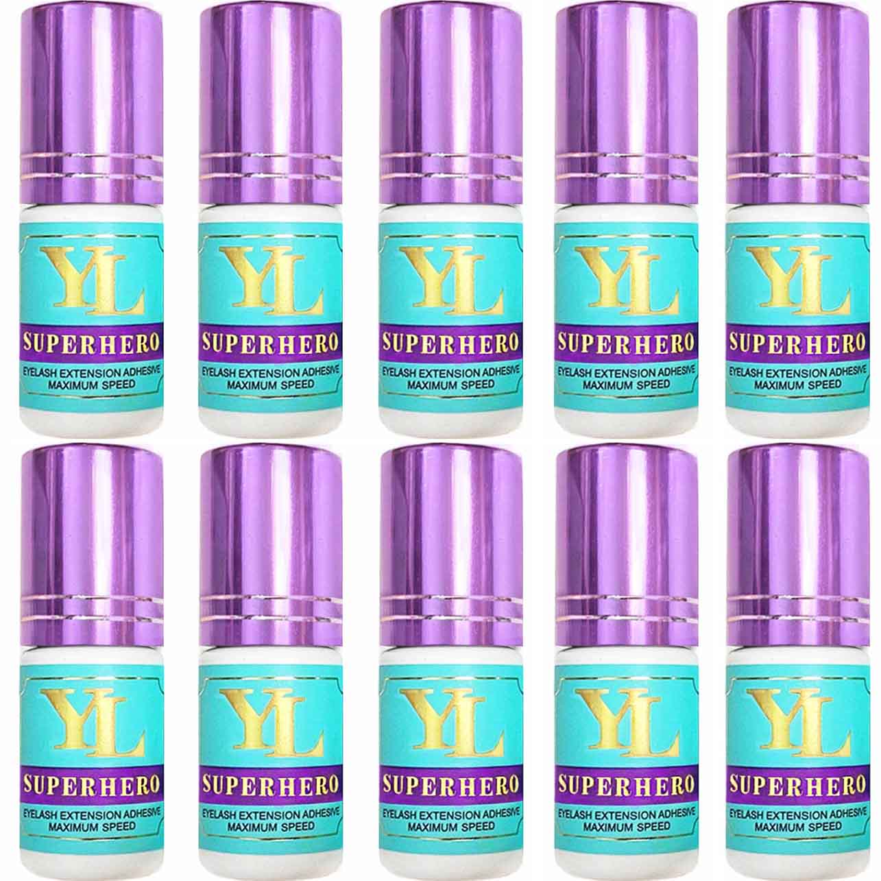 SUPERHERO Lash Glue 0.5-1 Second Fast Dry | EXTRA STRONG- LONG RETENTION 8 weeks【For low to medium humidity】